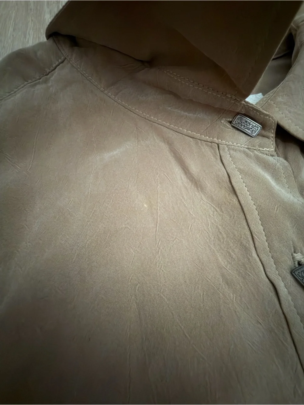 Vtg Longhorn Western Rodeo Button-up (07)